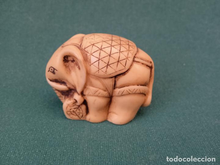 Vintage: ELEFANTE HINDU - RESINA - Foto 2