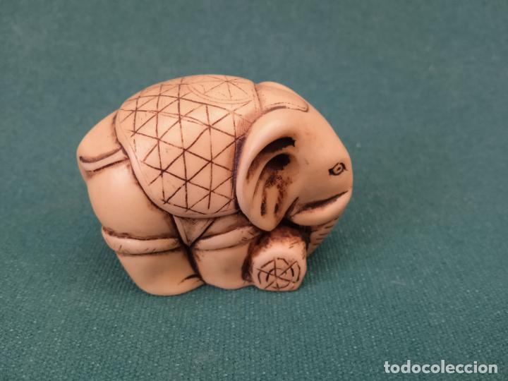 Vintage: ELEFANTE HINDU - RESINA - Foto 1