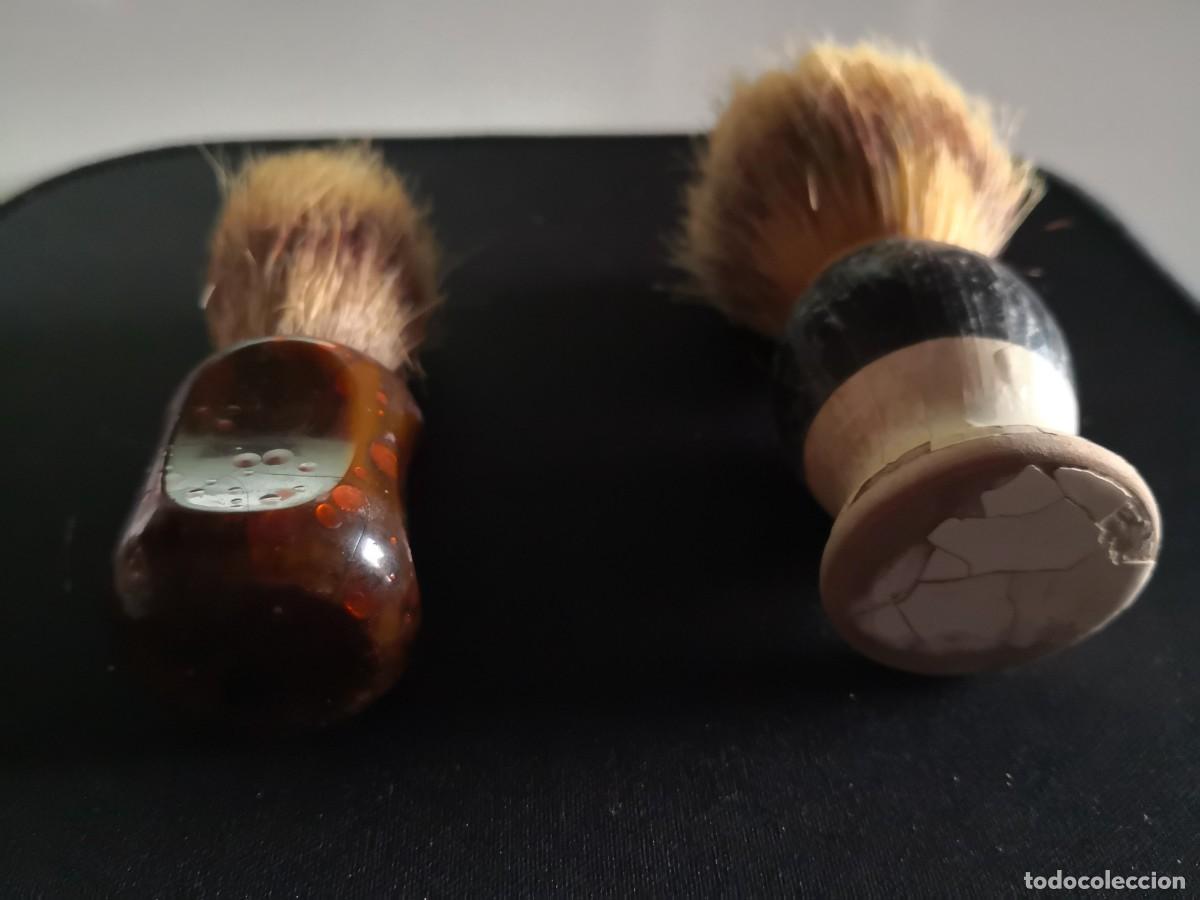 Vintage: 2 BROCHAS AFEITAR ANTIGUAS - Foto 1