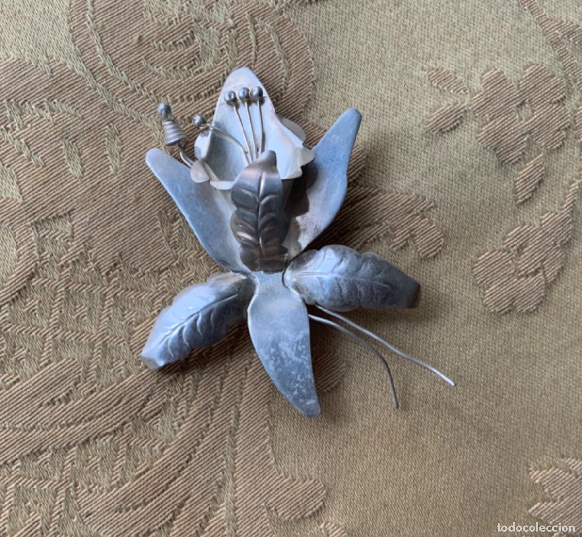 Vintage: BROCHE PLATA LEY ORQU&Iacute;DEA MEXICO - Foto 7