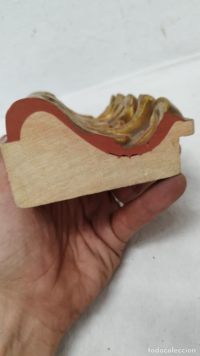 Vintage: Moldura de Madera tallada,imitando barroca. - Foto 5