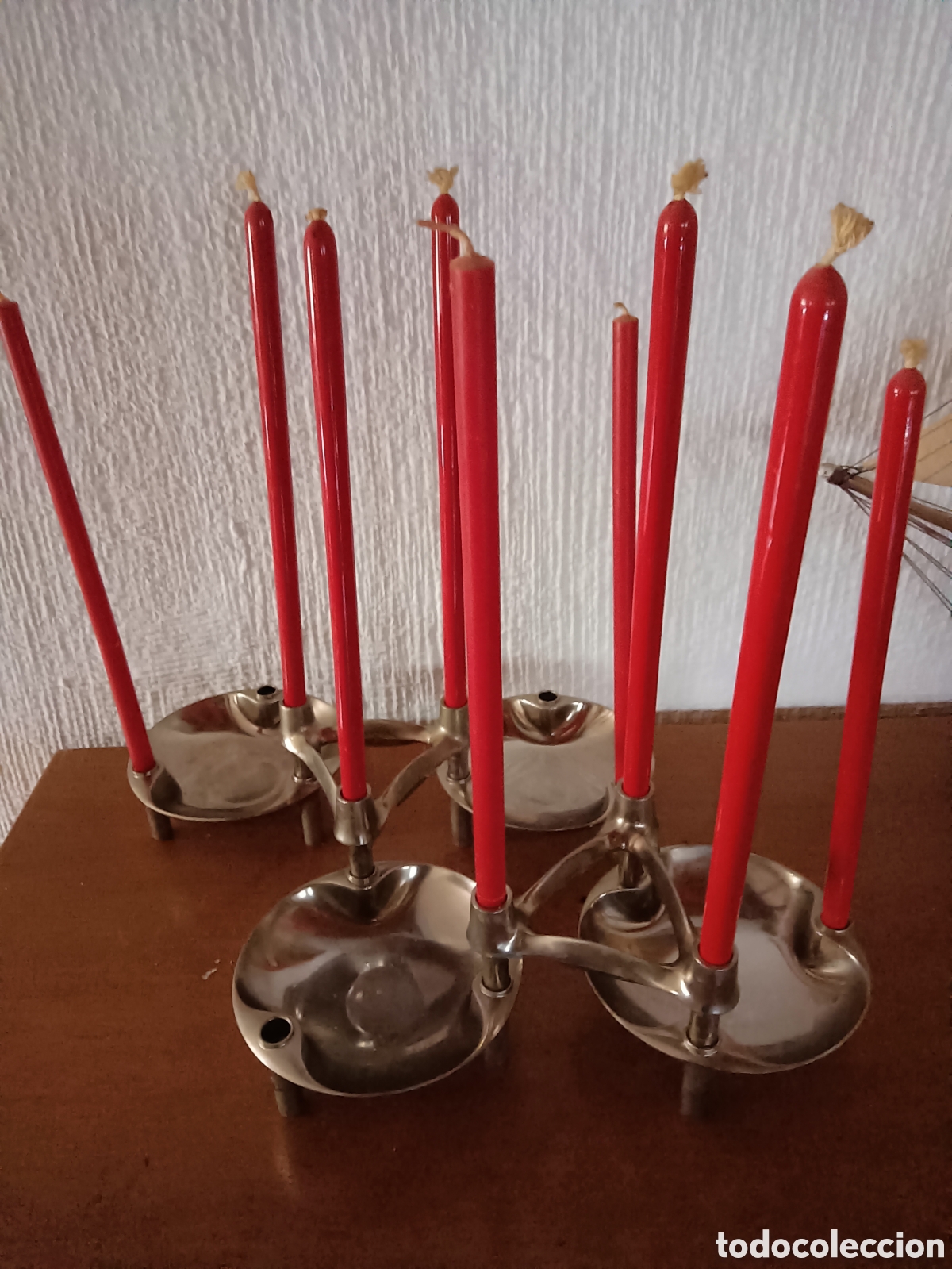 Vintage: Candelabro candelero BMF Nagel Alemania d&eacute;cada a&ntilde;os 60