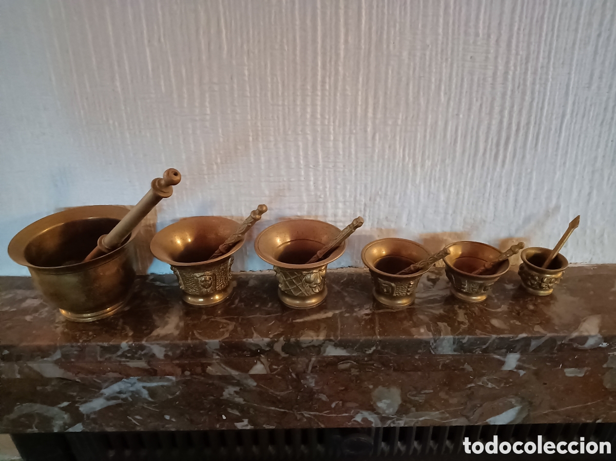 Vintage: 6 morteros de bronce - Foto 1