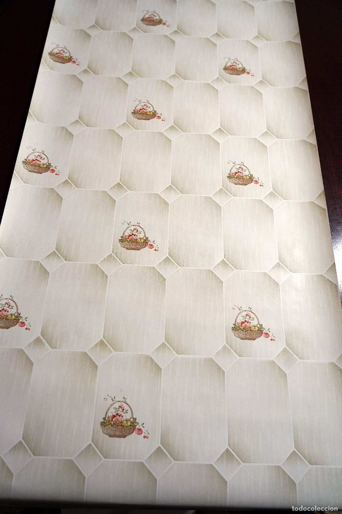 Vintage: Papel pintado decorativo cocina a&ntilde;os 70 para empapelado de cocina