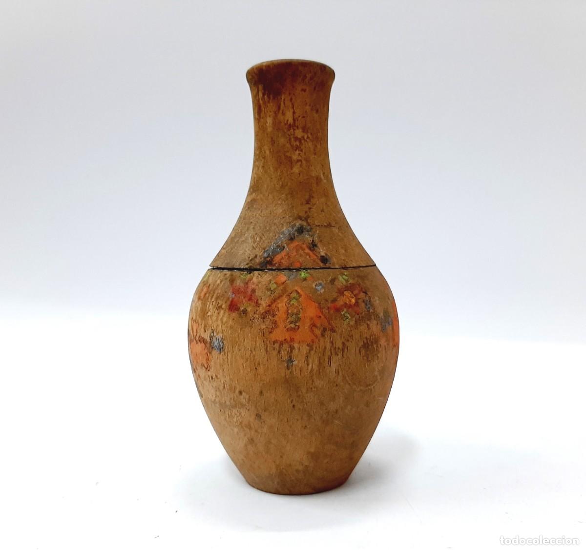 Vintage: Peque&ntilde;o jarr&oacute;n de madera vintage(8.4)