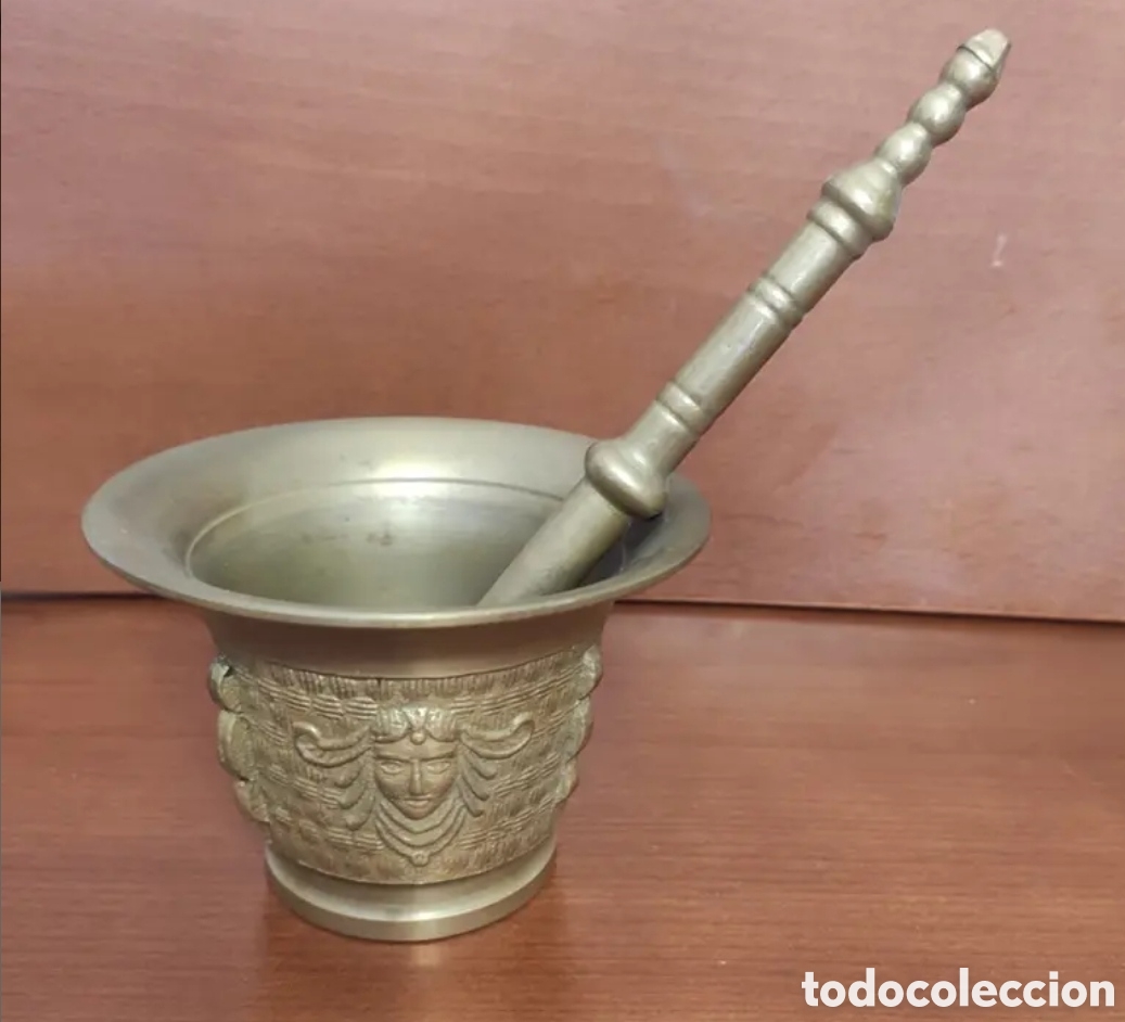 Vintage: Almirez de bronce.