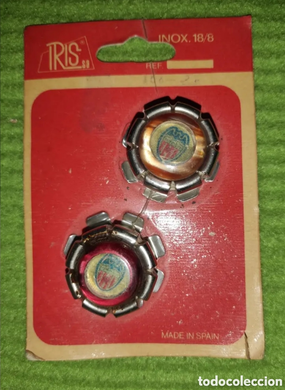 Vintage: Lote 2 tapones botella, antiguos - Foto 3