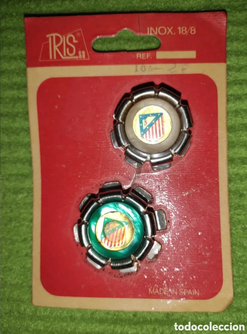 Vintage: Lote 2 tapones botella, antiguos - Foto 4