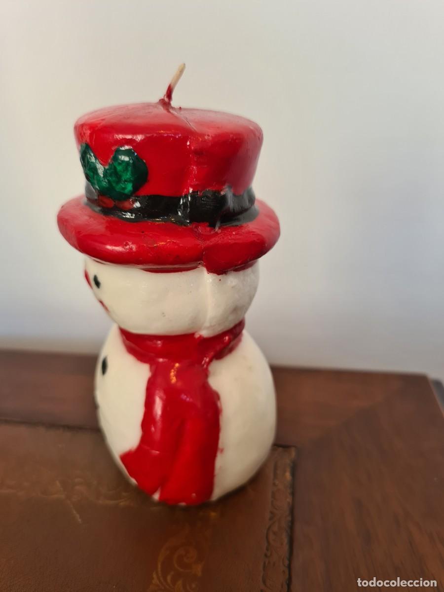 Vintage: VELA NAVIDAD MU&Ntilde;ECO DE NIEVE - Foto 4
