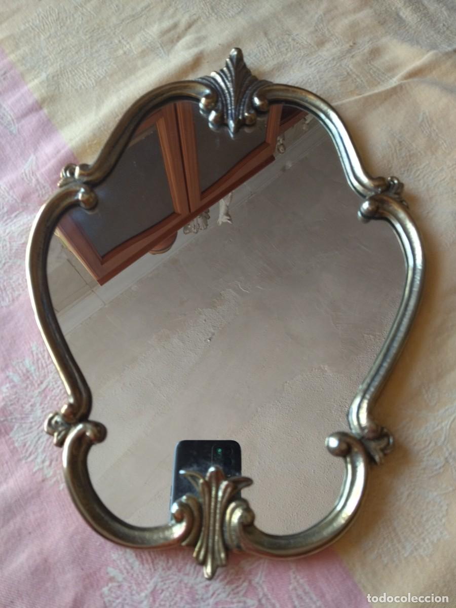 Vintage: Bonito espejo de bronce, vintage. - Foto 1
