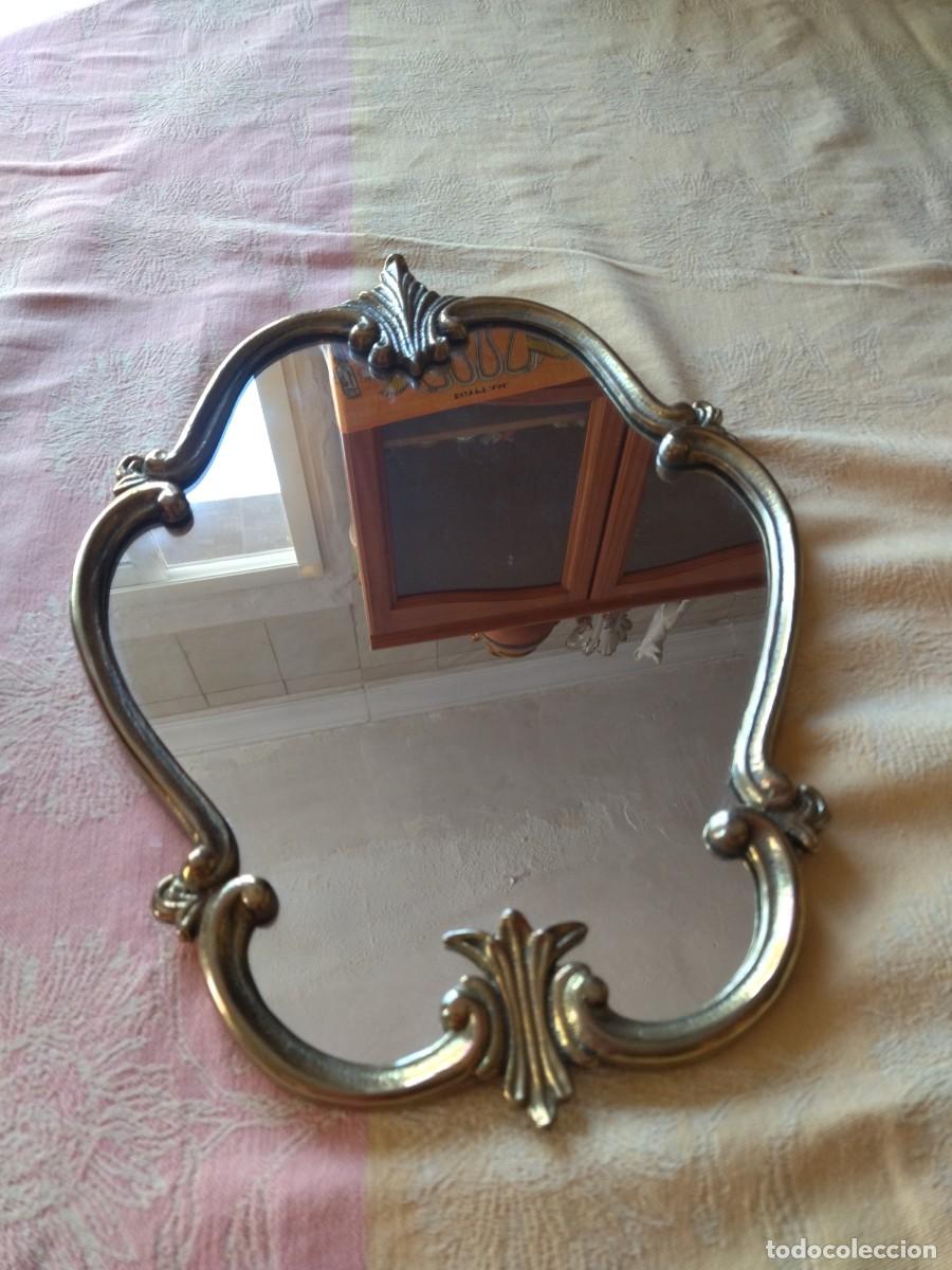 Vintage: Bonito espejo de bronce, vintage. - Foto 3