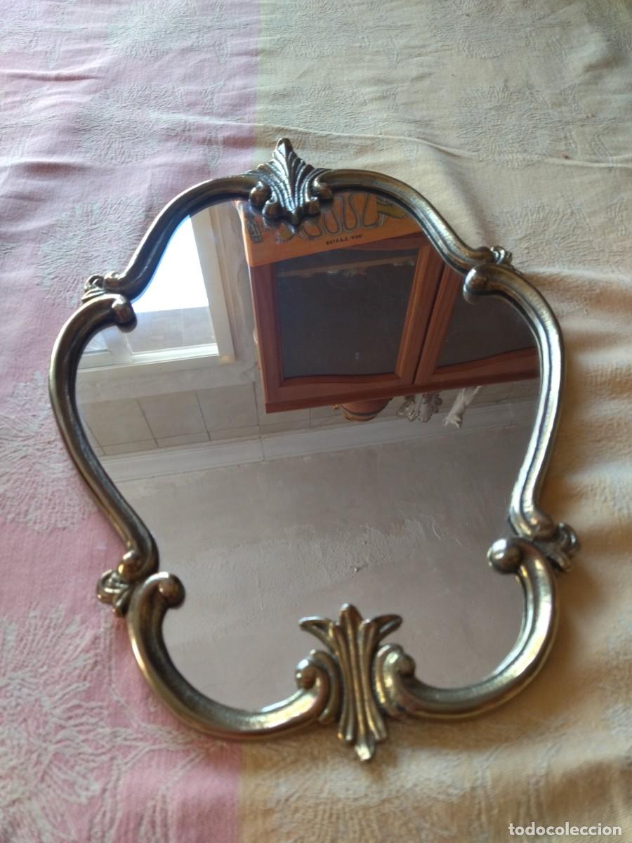 Vintage: Bonito espejo de bronce, vintage. - Foto 4