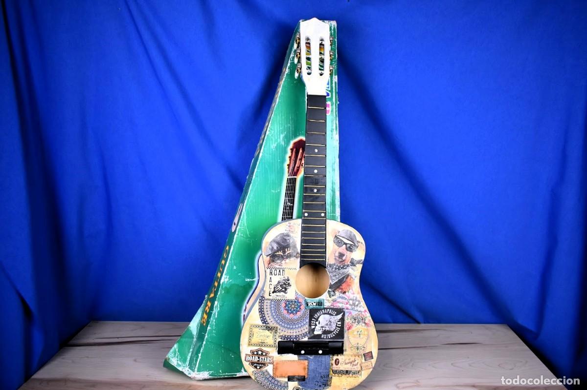 Vintage: Guitarra de madera decorativa - Foto 9