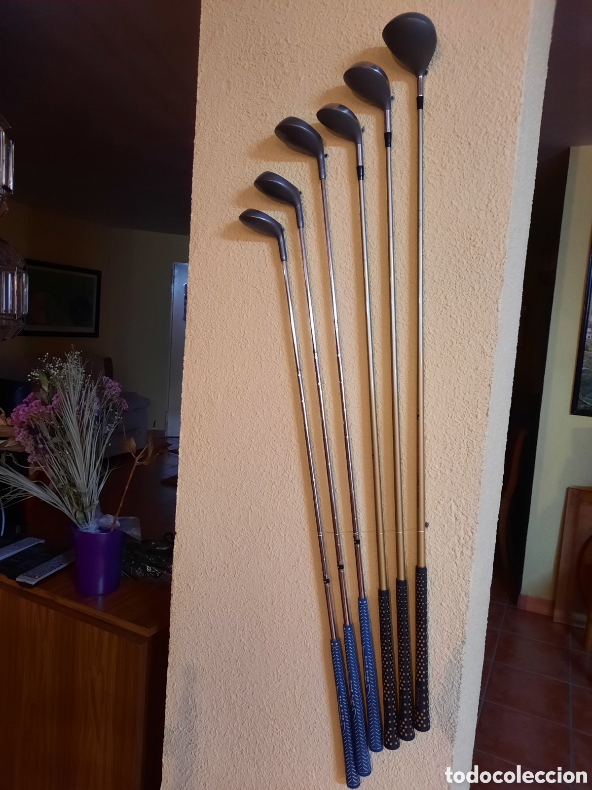 Vintage: Lote 6 palos de golf de acero vintage