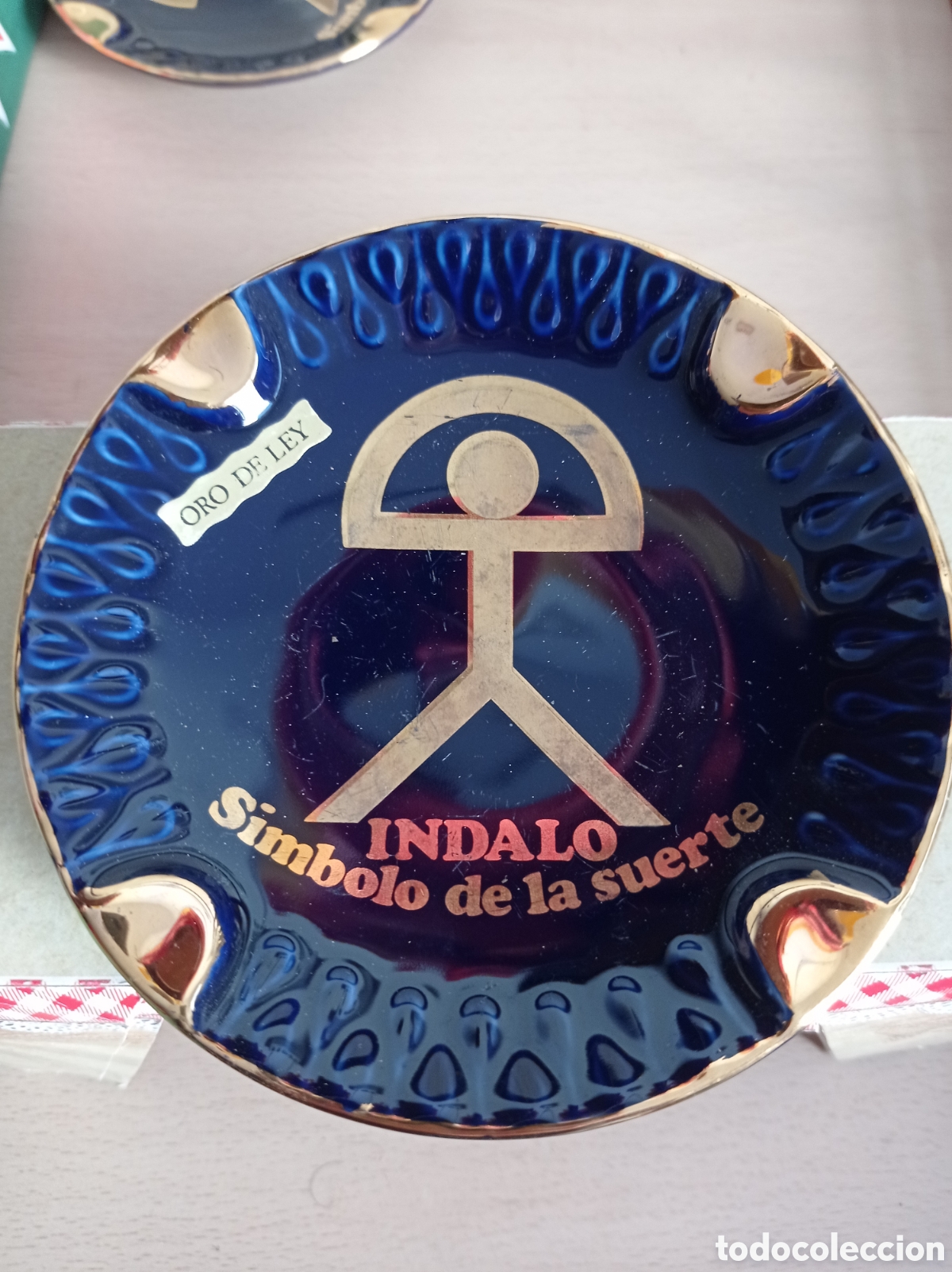 Vintage: CENICERO INDALO ALMER&Iacute;A S&Iacute;MBOLO DE LA SUERTE