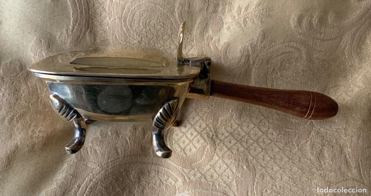 Vintage: ANTIGUO VACIA CENICEROS MANGO DE MADERA - Foto 3