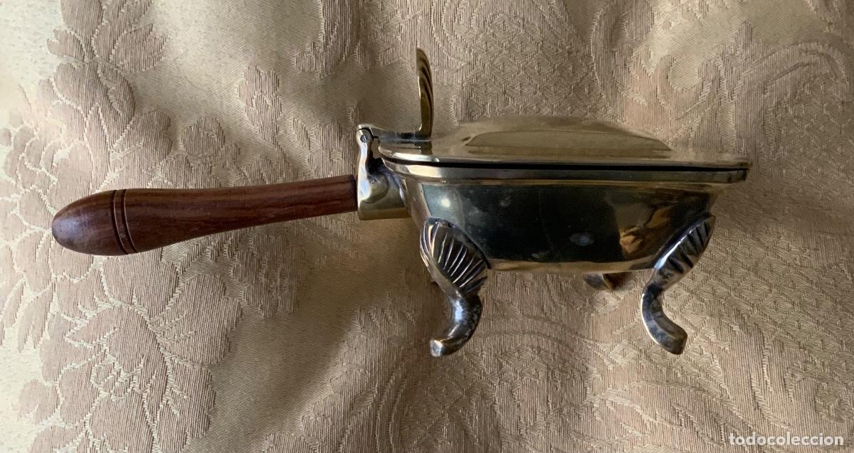 Vintage: ANTIGUO VACIA CENICEROS MANGO DE MADERA - Foto 4