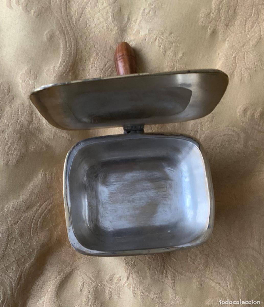 Vintage: ANTIGUO VACIA CENICEROS MANGO DE MADERA - Foto 6