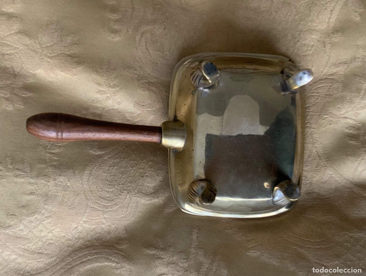 Vintage: ANTIGUO VACIA CENICEROS MANGO DE MADERA - Foto 7