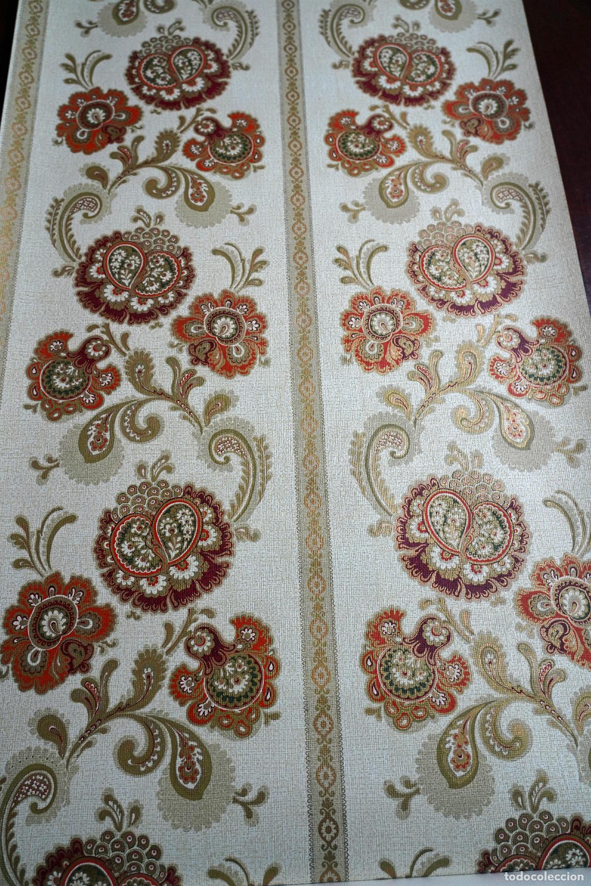 Vintage: Papel pintado decorativo vintage a&ntilde;os 70 para empapelado de paredes o muebles