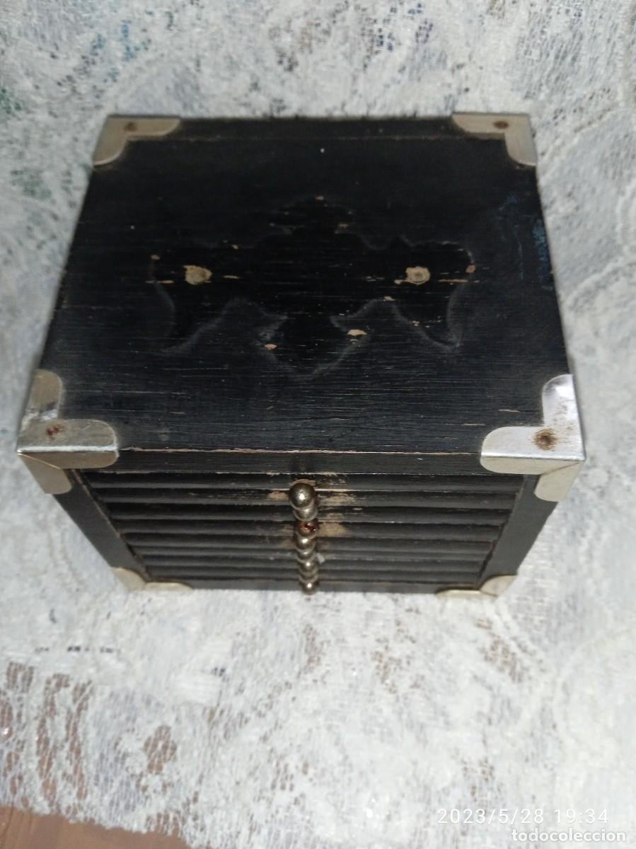 Vintage: JUEGO 8 POSAVASOS DE MADERA Y CORCHO - Foto 2