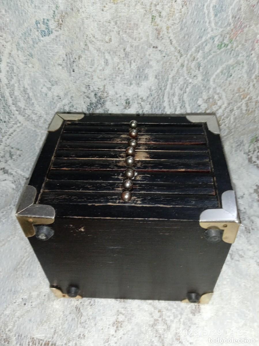 Vintage: JUEGO 8 POSAVASOS DE MADERA Y CORCHO - Foto 4