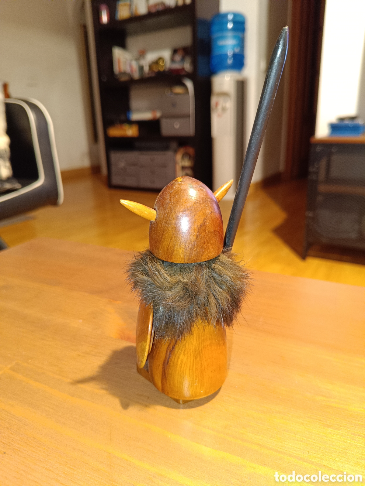 Vintage: Vikingo de madera marcado Oliv Art - Foto 2