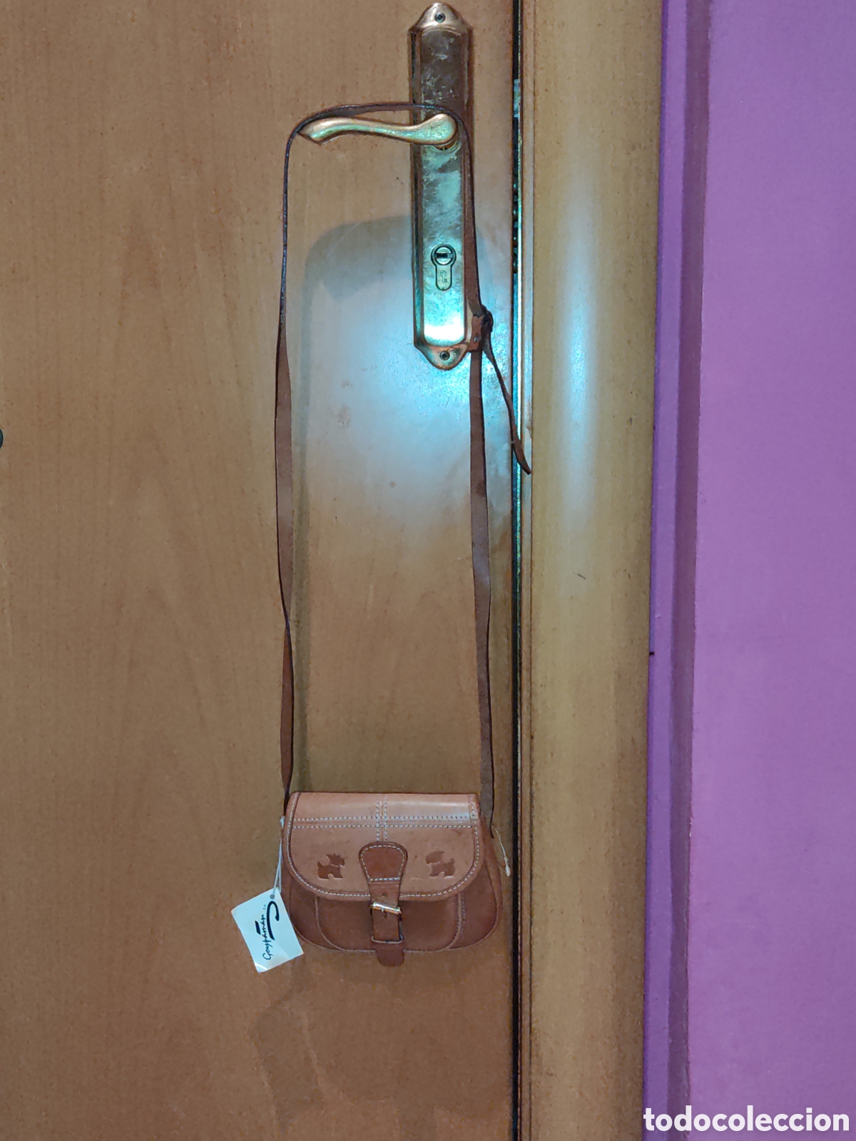 Vintage: Bolso,bolsito de piel curtida. - Foto 2