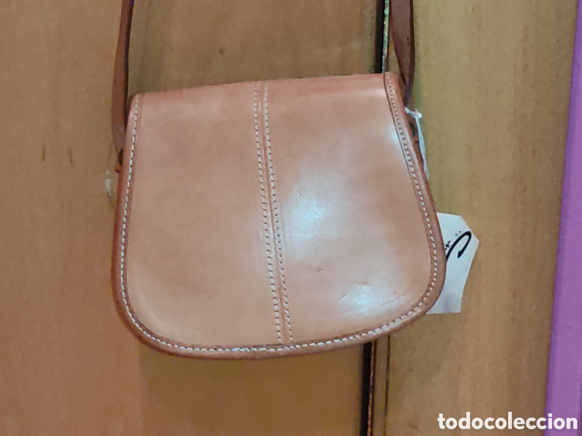 Vintage: Bolso,bolsito de piel curtida. - Foto 4