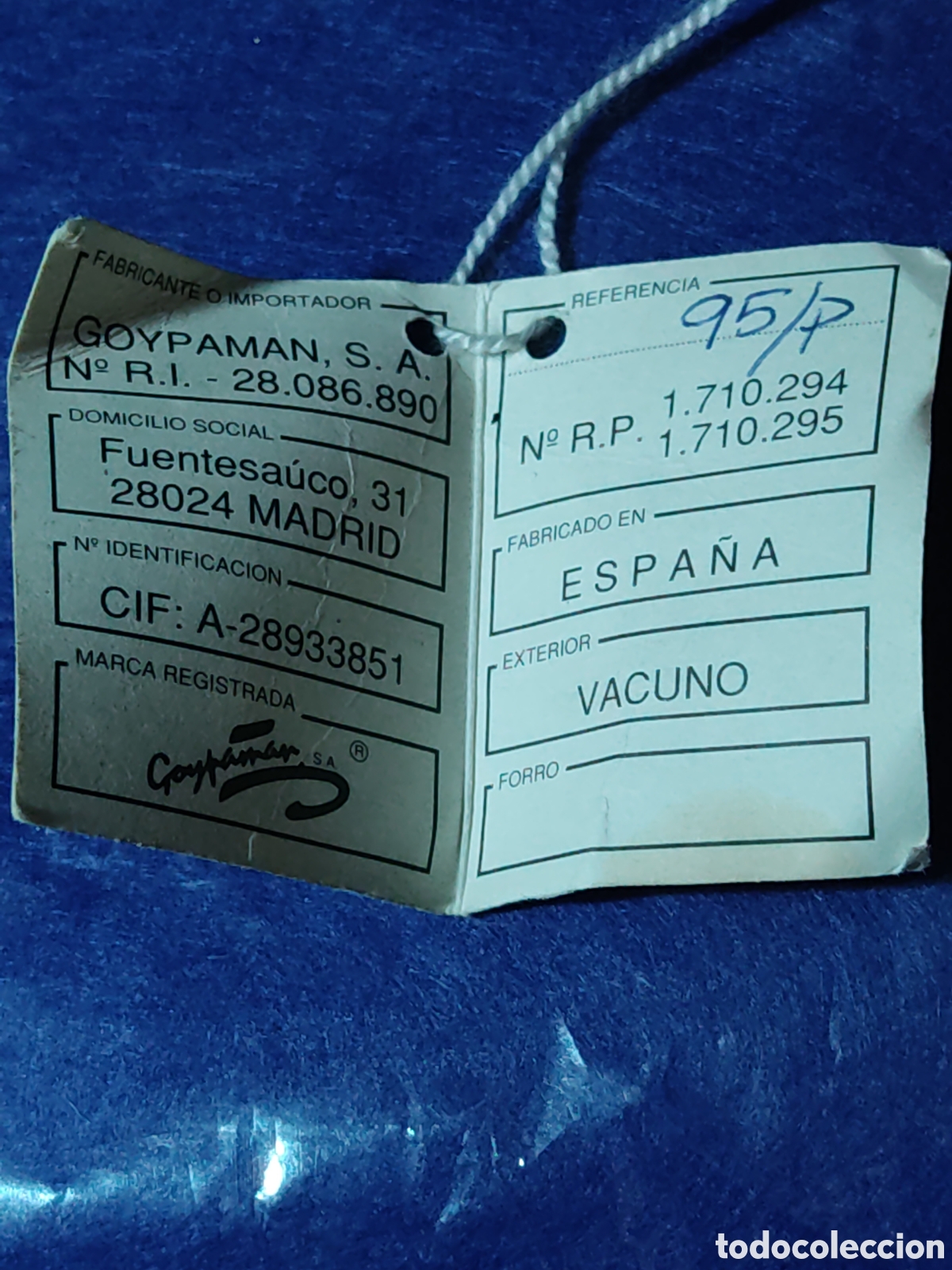 Vintage: Bolso,bolsito de piel curtida. - Foto 9