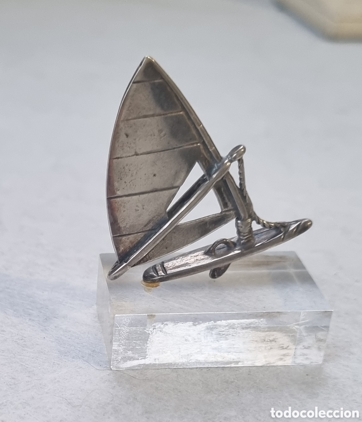 Vintage: Velero PLATA con soporte A1 - Foto 1