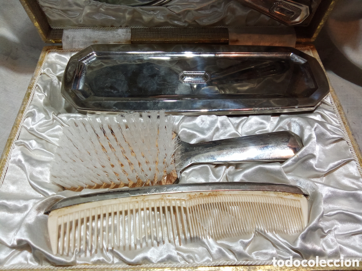 Vintage: JUEGO DE TOCADOR ANTIGUO DE PLATA? - Foto 4