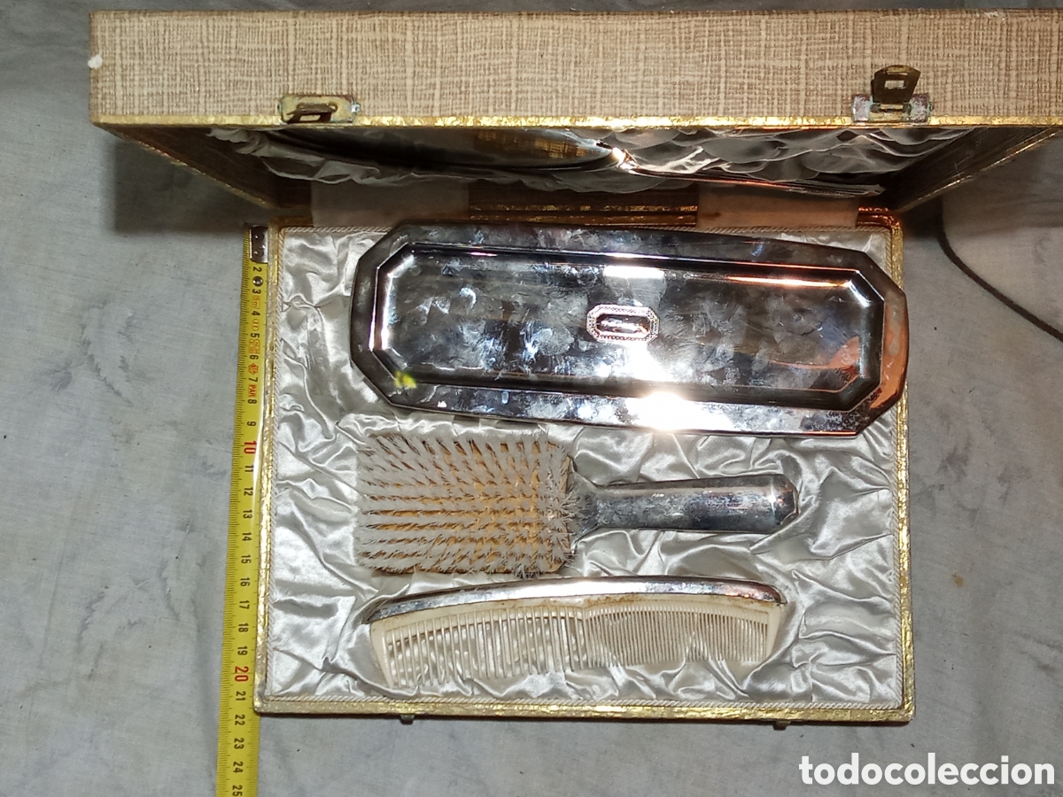 Vintage: JUEGO DE TOCADOR ANTIGUO DE PLATA? - Foto 6