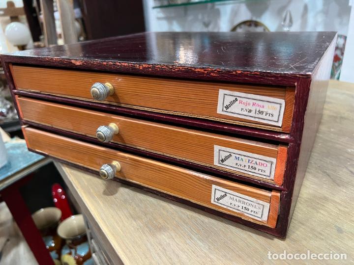 cajonera archivador madera vintage antigua mueb - Compra venta en  todocoleccion