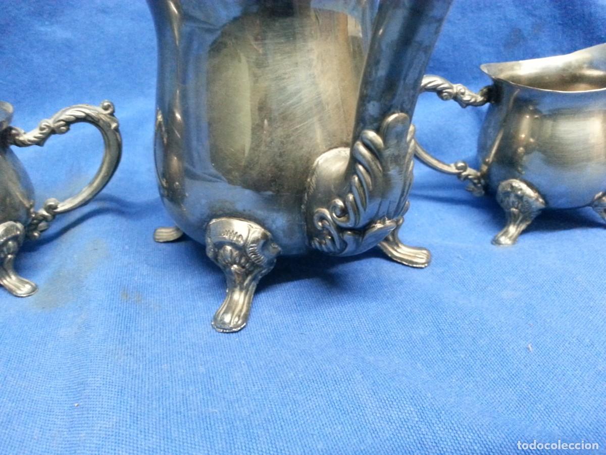 Vintage: MI JUEGO DE CAF&Eacute; PLATEADO - Foto 5