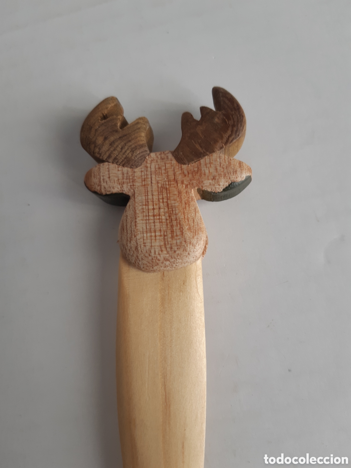 Vintage: abrecartas de madera con cabeza de alce - Foto 3