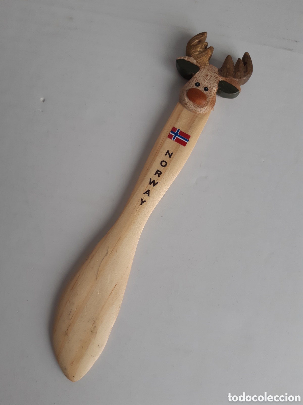Vintage: abrecartas de madera con cabeza de alce - Foto 2