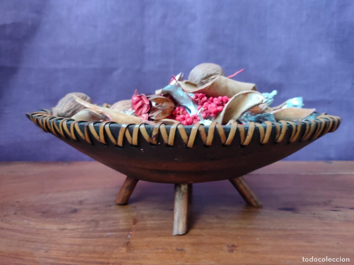 Vintage: Taza Asi&aacute;tica Vintage de Madera y Bamb&uacute;, una Pieza &Uacute;nica para tu Decoraci&oacute;n. Exotismo elegante