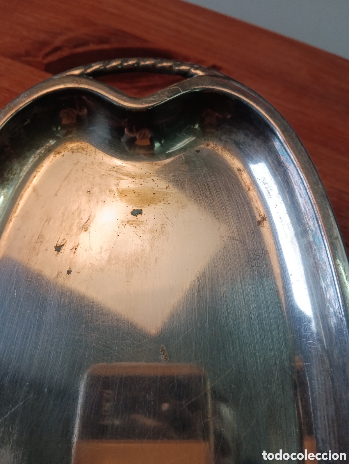 Vintage: BANDEJA OVALADA ALPACA CORTASA. - Foto 3