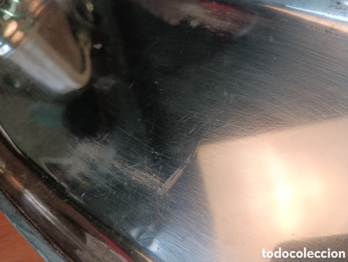 Vintage: BANDEJA OVALADA ALPACA CORTASA. - Foto 4