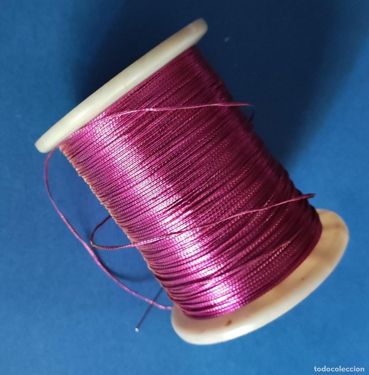 Vintage: CORDONCILLO MUY FINO FUCSIA/ROSA METALIZADO - PARA ADORNOS NAVIDAD - 4 metros - CALIDAD - NUEVO