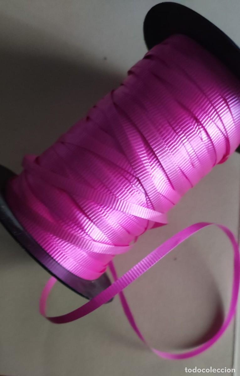 Vintage: CINTA PLANA FINA FUCSIA/ROSA - MUY RESISTENTE PARA ADORNOS NAVIDAD - 4 metros - CALIDAD - NUEVO