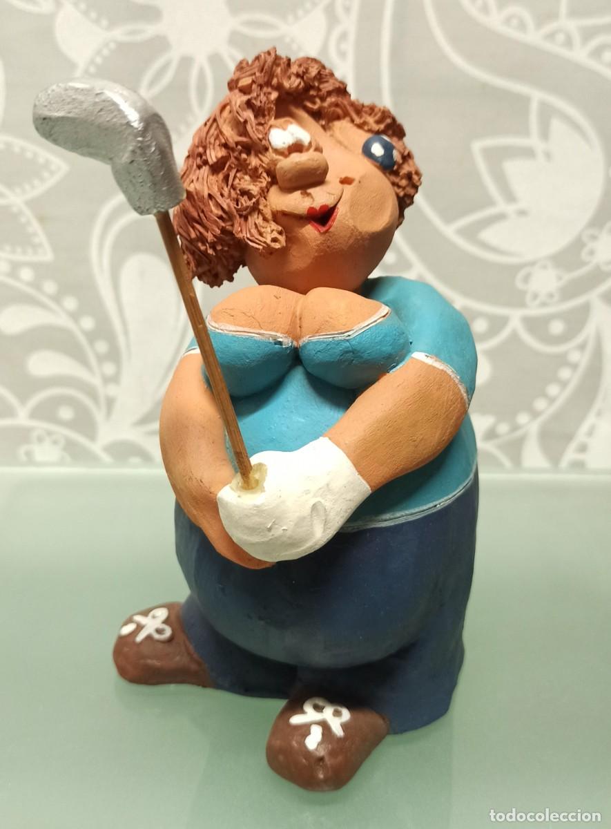 Vintage: Figura Mujer Golf