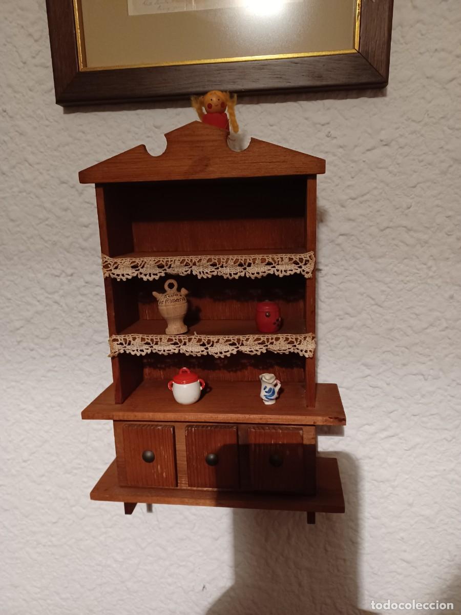 Vintage: casita de madera para colgar