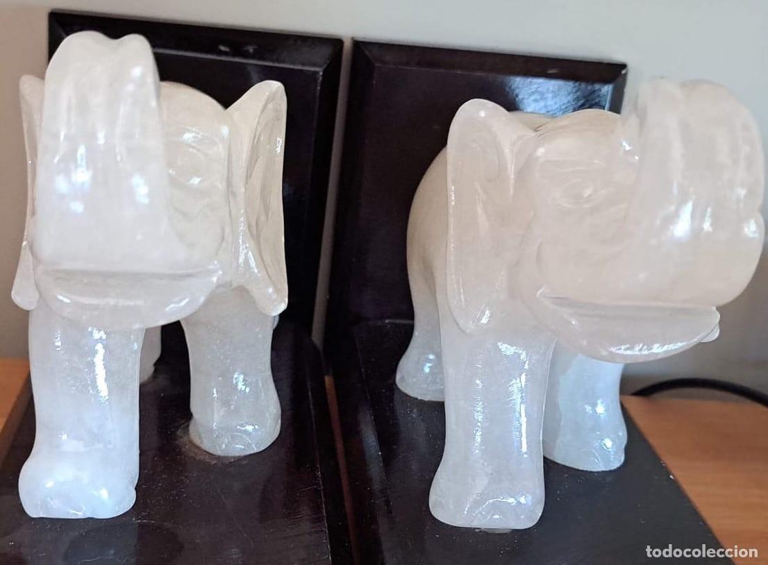 Vintage: Sujetalibros figura elefante blanco - Foto 3