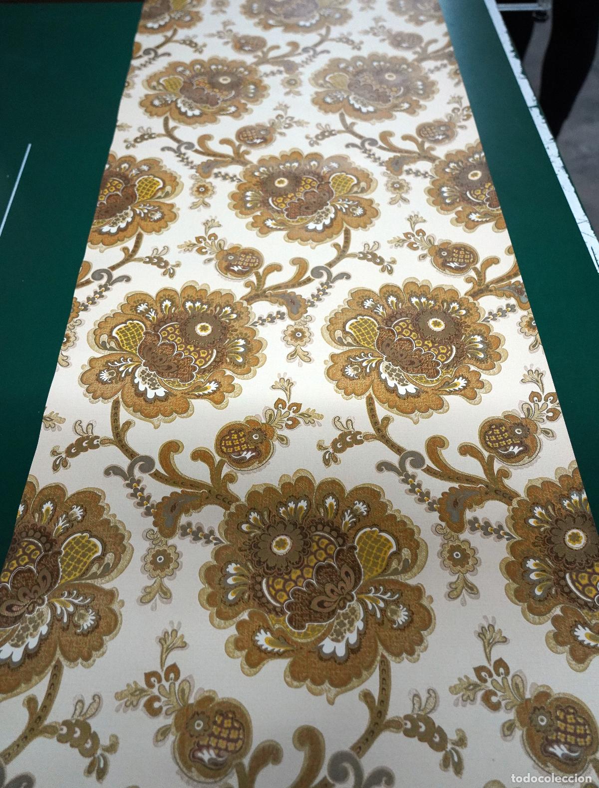 Vintage: Papel pintado decorativo vintage a&ntilde;os 70 para empapelado de paredes o muebles