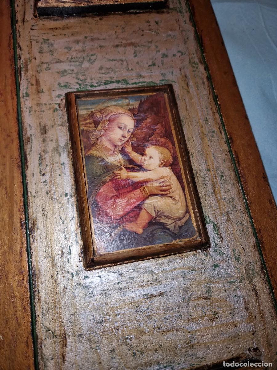 Vintage: CUADRO CON IMAGENES RELIGIOSAS - Foto 3