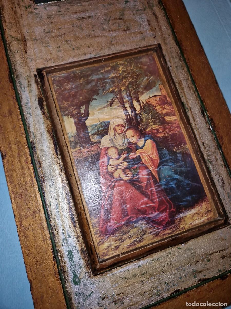 Vintage: CUADRO CON IMAGENES RELIGIOSAS - Foto 4