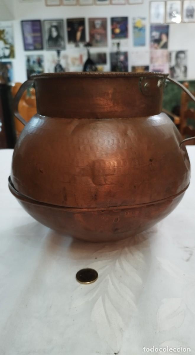 Vintage: Olla de cobre con dos asas - Foto 1