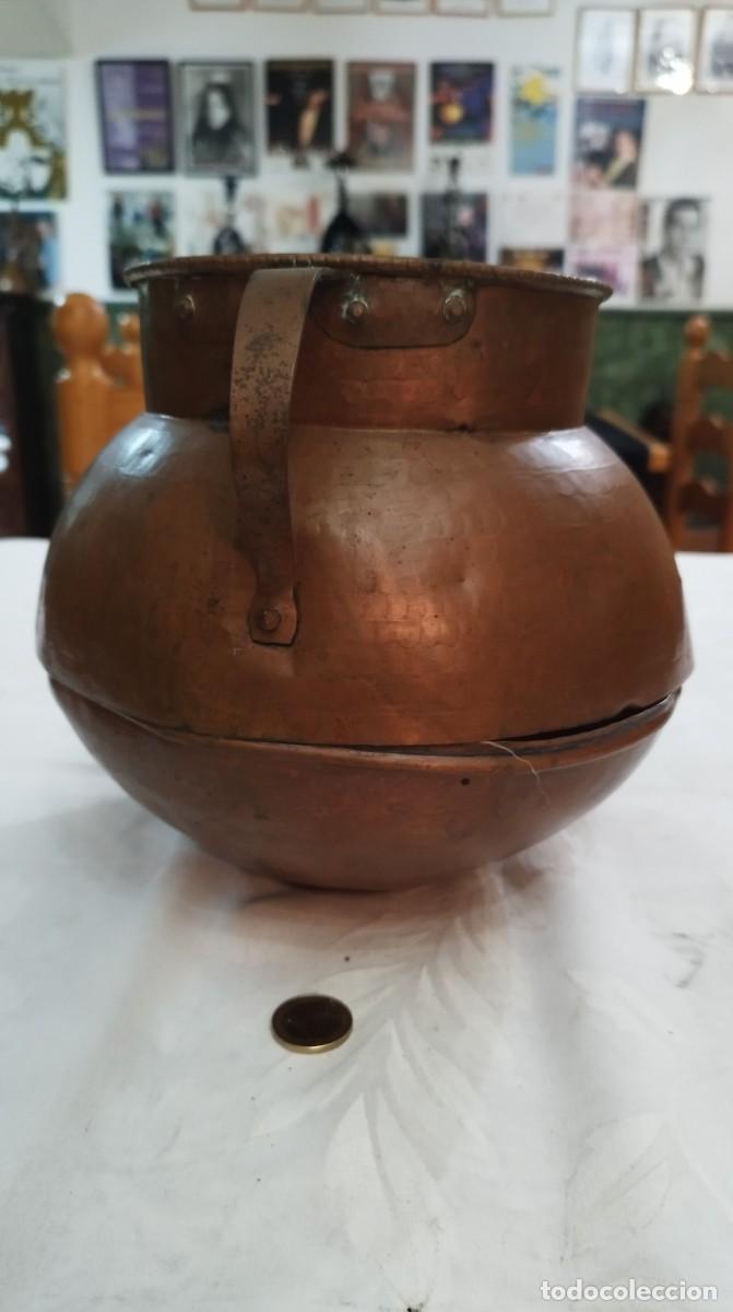 Vintage: Olla de cobre con dos asas - Foto 2